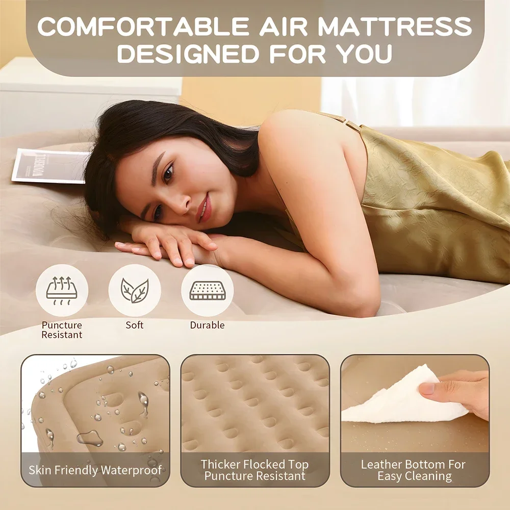 Matelas gonflable Queen avec p - Outdoor Furniture Luxury avis et prix